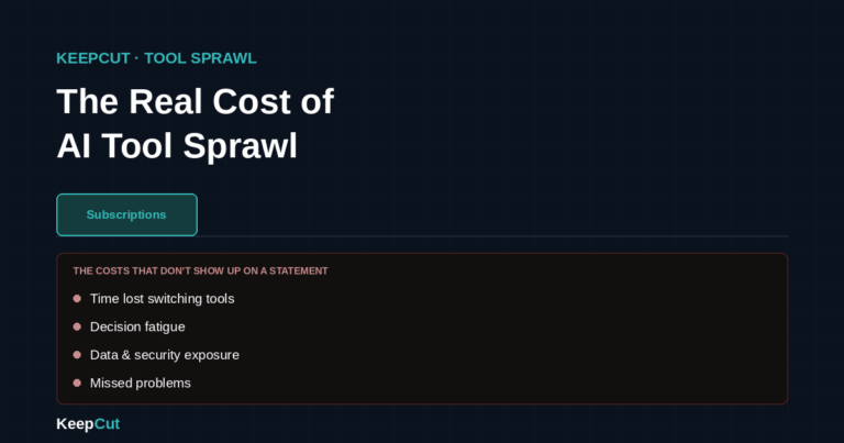 The Real Cost of AI Tool Sprawl