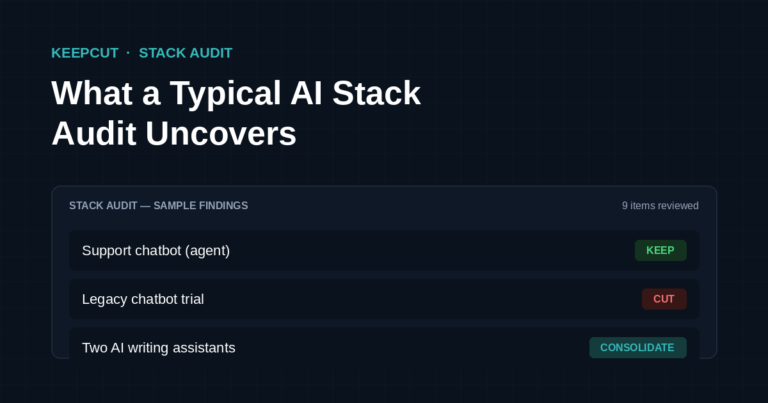 What a Typical AI Stack Audit Uncovers